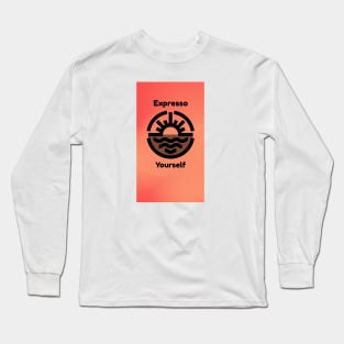 Expresso Yourself Sunrise Design Long Sleeve T-Shirt